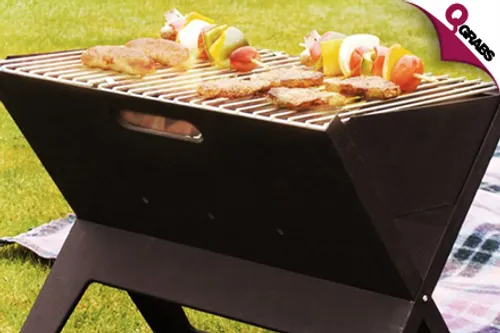 For QR85 Eat Healthy with a Foldable Portable BBQ Grill! (QR199 Value)